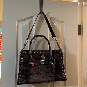 Michael Kors Hamilton Studded Satchel